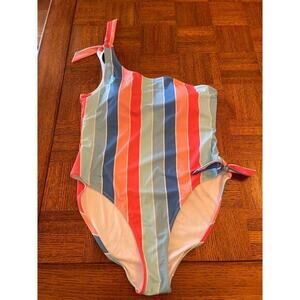 Southern Tide one shoulder, one piece swimsuit